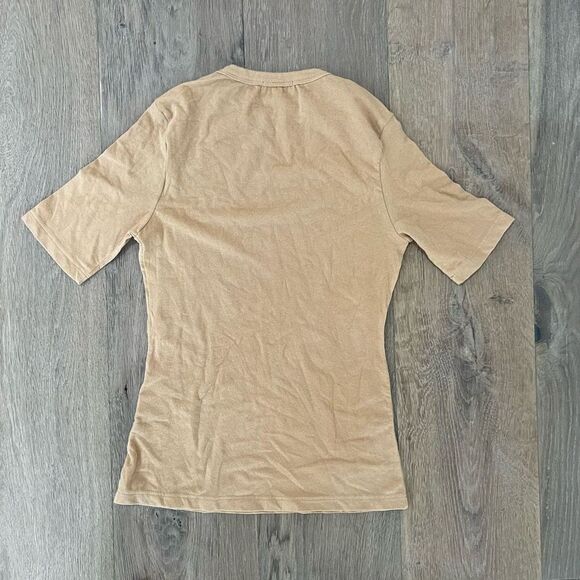 NWOT Agolde Elie T-Shirt Size XS in Tan - Picture 8 of 8